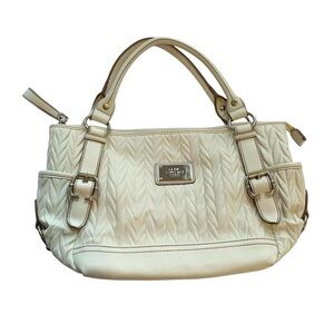 Relic Cream Leather Shoulder Bag